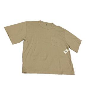 Mode of One Men's Relaxed-Fit Pocket T-Shirt Dark Ecru Size XXL